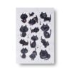 Purradise - Printed Black Cat Watercolor Postcard A5