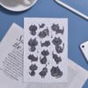 Purradise - Printed Black Cat Watercolor Postcard A5