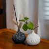Congo 26 Congo Vase - Tree Bark White