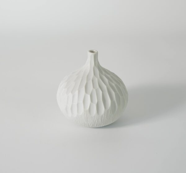 Congo White Congo Vase - Tree Bark White